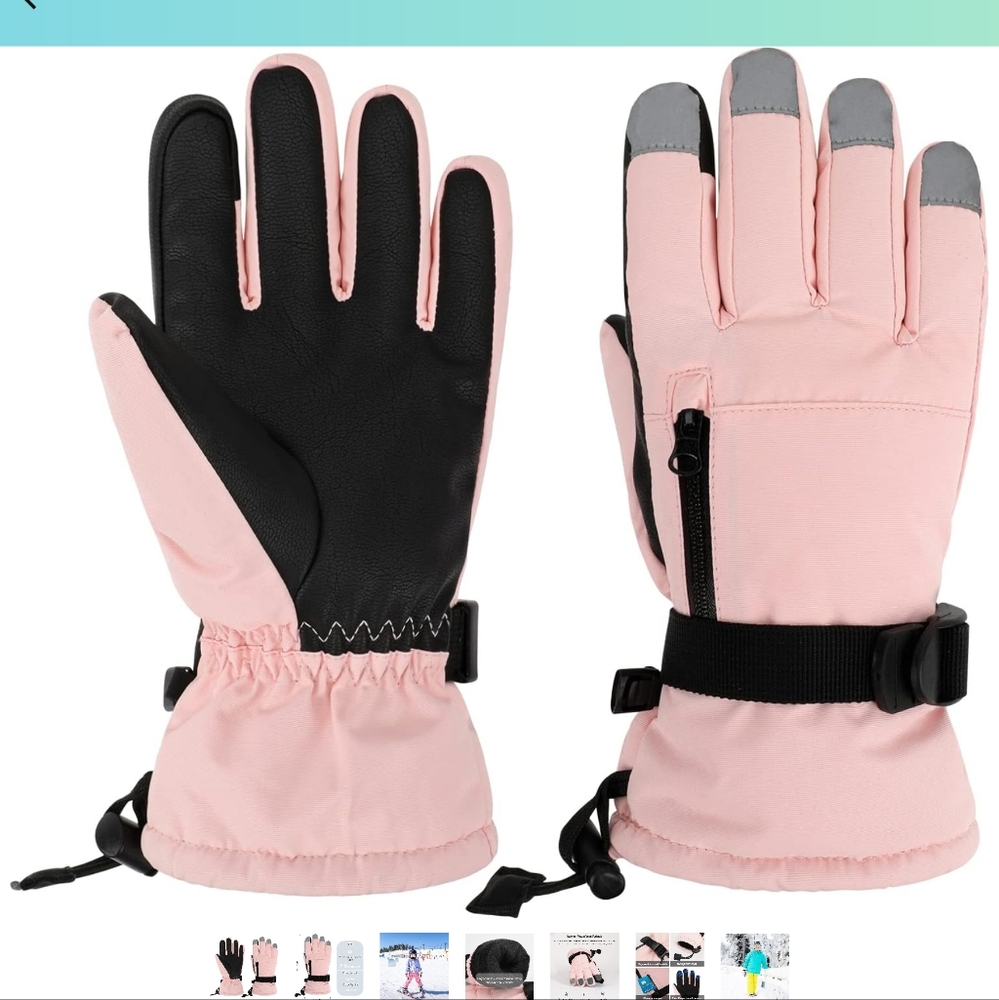 Kids Snow Waterproof Winter Gloves